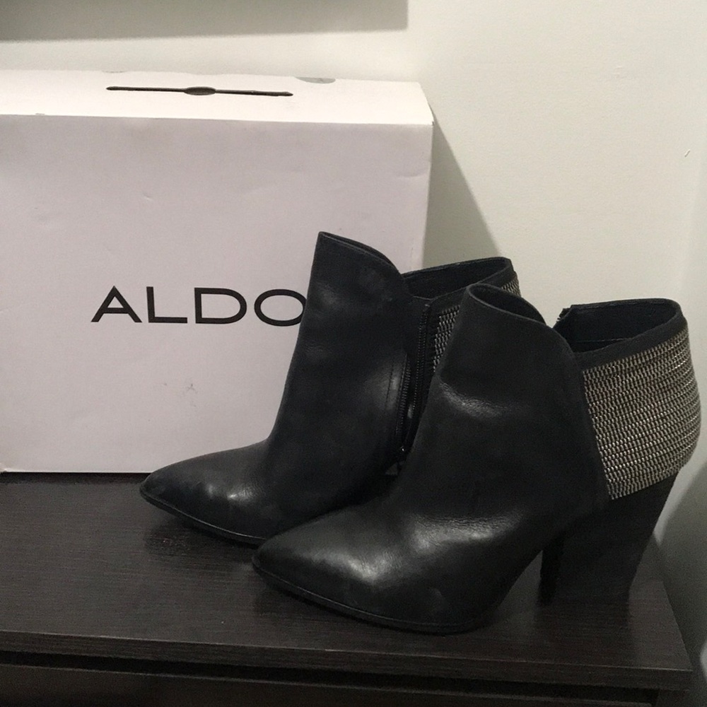 Black Aldo booties